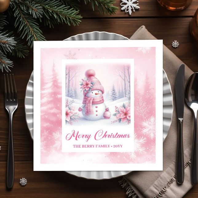 Guardanapo De Papel Bright Pinkmas Christmas Scene Napkins Kids Winter (Bright Pinkmas Christmas Scene Napkins Kids Winter Fun)