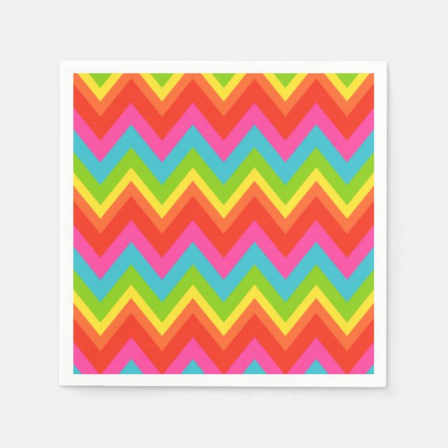 Guardanapo De Papel Bright Rainbow Napkins (Frente)