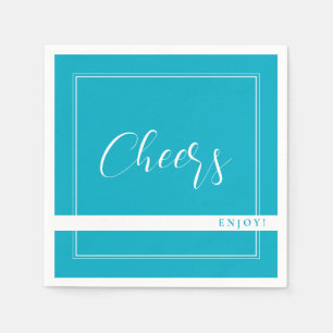 Guardanapo De Papel Bright Rich Sky Blue Party Napkins