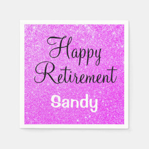 Guardanapo De Papel Brilhante Feliz Retirando Glitter Roxo