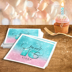 Guardanapo De Papel Brilhe e brilhe a cerceta do doce 16/ID675