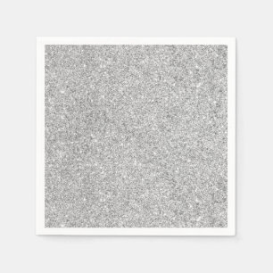 Guardanapo De Papel Brilho de prata elegante