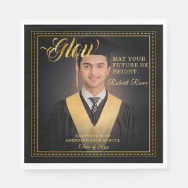 Guardanapo De Papel Brilho. Ouro toca Brighten your future.