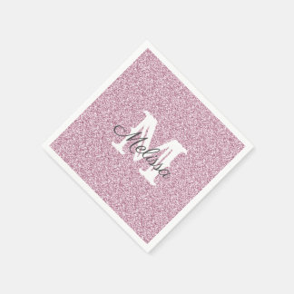 Guardanapo De Papel Brilho Roxo e Monograma Espontilhado Nápoles