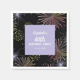 Guardanapo De Papel Brincadeira Colorida Moderna Fogos de Artifício Ne