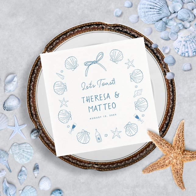 Guardanapo De Papel Brincadeira De Brincadeira Desenhou Casamento Cost (Criador carregado)