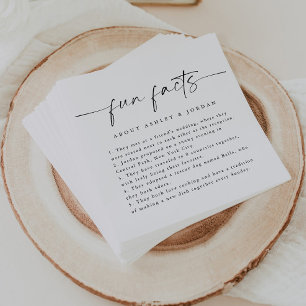 Guardanapo De Papel Brincadeira Moderna Fatos Casamento Napkins
