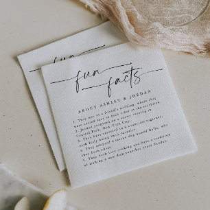 Guardanapo De Papel Brincadeira Moderna Fatos Casamento Napkins