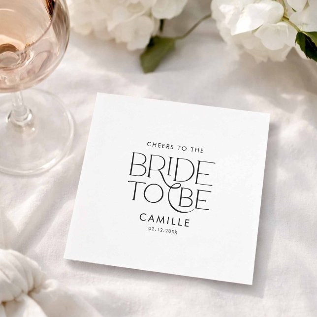 Guardanapo De Papel Brindemos à Noiva  (Cheers to the Bride to Be Paper napkin)