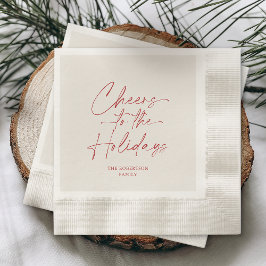 Guardanapo De Papel Brindemos às Festividades Marfim Personalizado