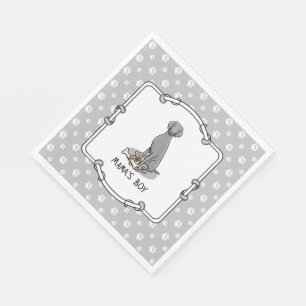 Guardanapo De Papel Brinquedos da mamãe Weimaraner (cinza 1)