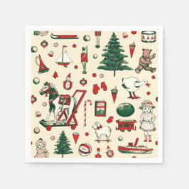 Guardanapo De Papel Brinquedos de Natal, Corno de Árvore de Natal