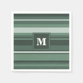 Guardanapo De Papel Brisas verdes de sábio monograma