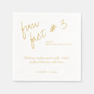 Guardanapo De Papel Brittany Simple Dourado Fato Divertido #3 Casament