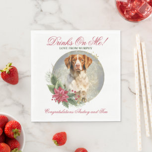 Guardanapo De Papel Brittany Spaniel Wedding Napkins Com Cães Foto