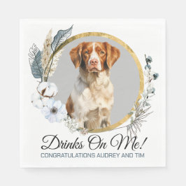 Guardanapo De Papel Brittany Spaniel Wedding Napkins Com Cães Foto