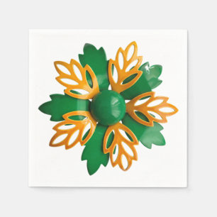 Guardanapo De Papel Broche de Flor Vintage MOD Aniversário de Verão Re