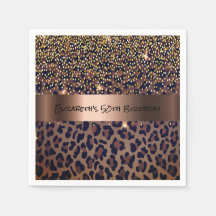 Bronze de impressão leopardo-festa de aniversário