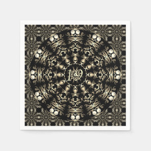 Guardanapo De Papel Bronze do 19º aniversário de casamento