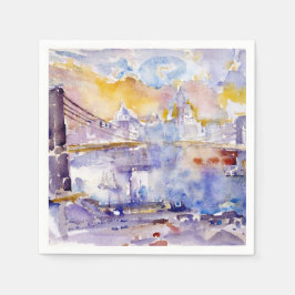 Guardanapo De Papel Brooklyn Bridge (Nova Iorque) (por John Marin)