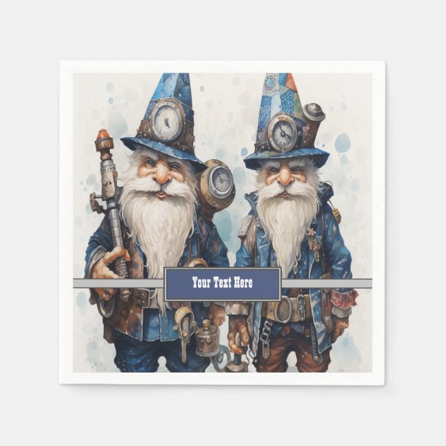 Guardanapo De Papel Brothers Twins Partners Steampunk (Frente)