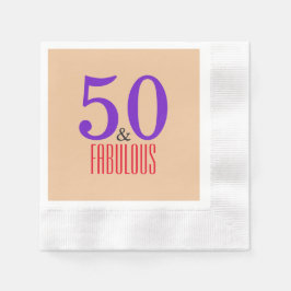 Guardanapo De Papel Brown 50 E Fabuloso Aniversário