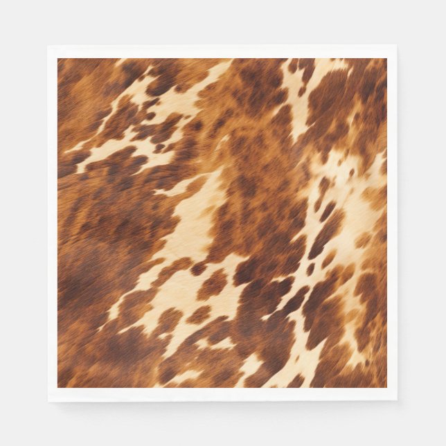 Guardanapo De Papel Brown Cowhide (Frente)