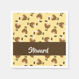 Guardanapo De Papel Brown griffon vulture bird pattern