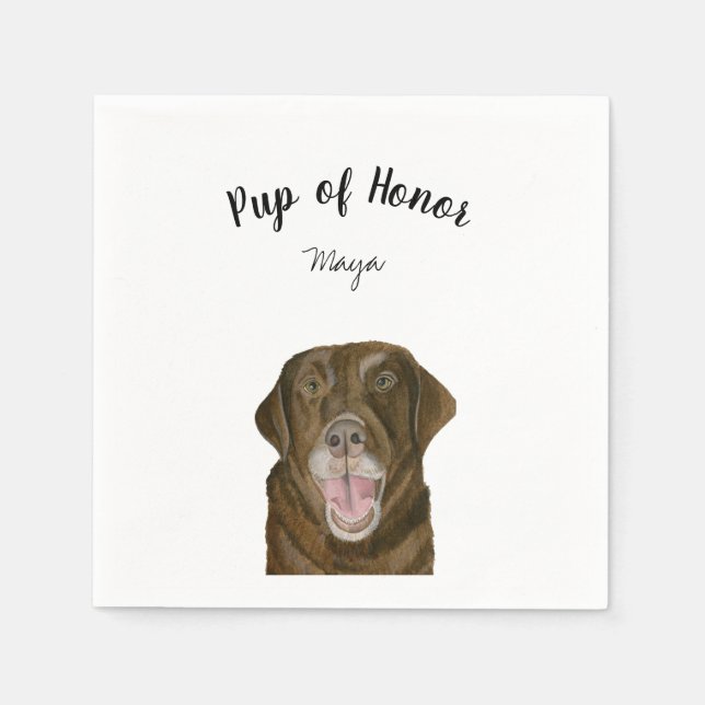 Guardanapo De Papel Brown Lab Cocktail Napkins (Frente)