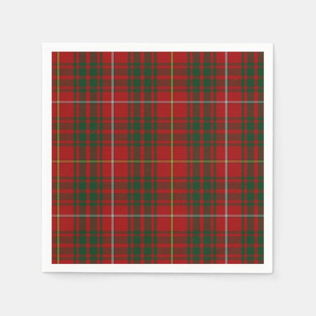 Guardanapo De Papel Brue Clan Tartan - Papel de Xadrez Napkins (Frente)