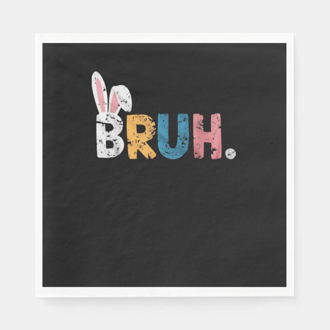 Guardanapo De Papel Bruh Easter Bunny Cute Memória Para Crianças _2 (Frente)