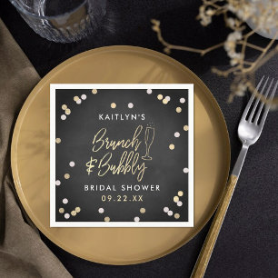Guardanapo De Papel Brunch & Bubbly Confetti Chá de Noiva