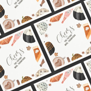Guardanapo De Papel Brunch de Chá de panela Pumpkins Pintado com queda