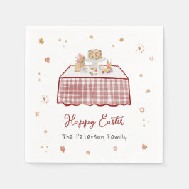 Guardanapo De Papel Brunch de Primavera Desenhada à Mão Whimsical
