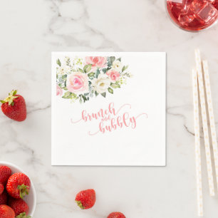 Guardanapo De Papel Brunch e Bubble Napkin - Rosa