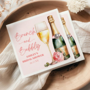 Guardanapo De Papel Brunch e Bubbly Mimosa Champanhe Bridal Shower