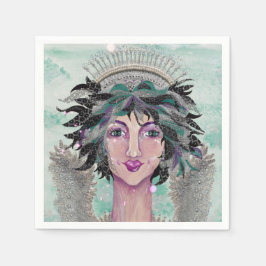 Guardanapo De Papel Brunette Guardian Angel Magi Angelica