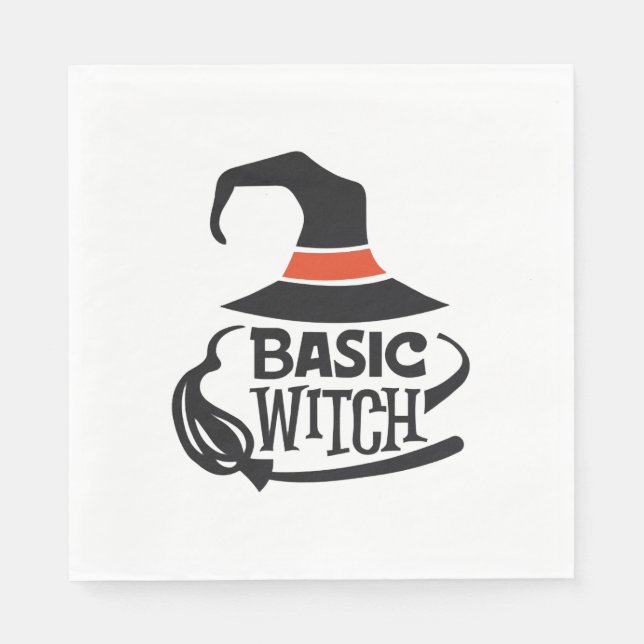 Guardanapo De Papel Bruxa Básica - Halloween (Frente)