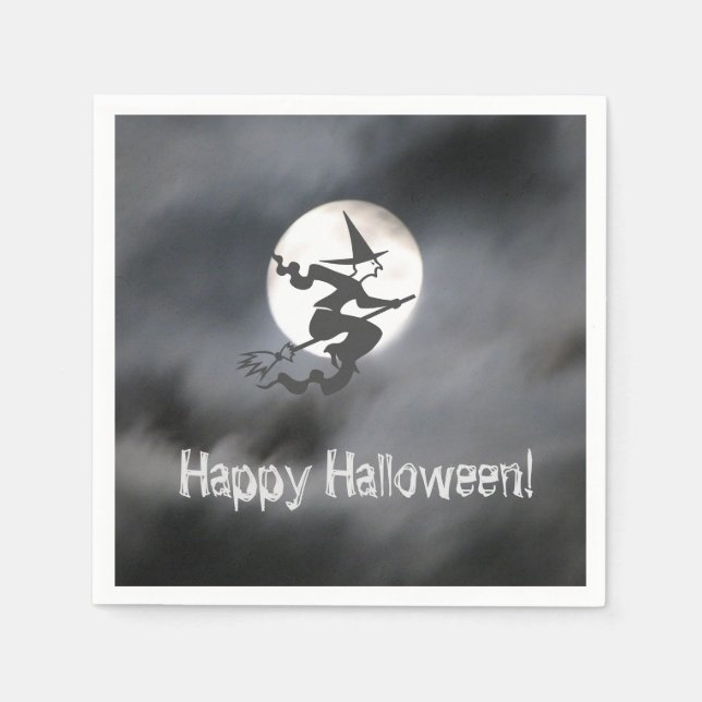 Guardanapo De Papel Bruxa Cheia (Frente)