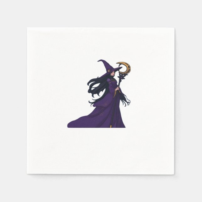 Guardanapo De Papel Bruxa da Lua Whimsigothic (Frente)