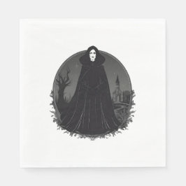 Guardanapo De Papel Bruxa Gothic Salem à meia-noite