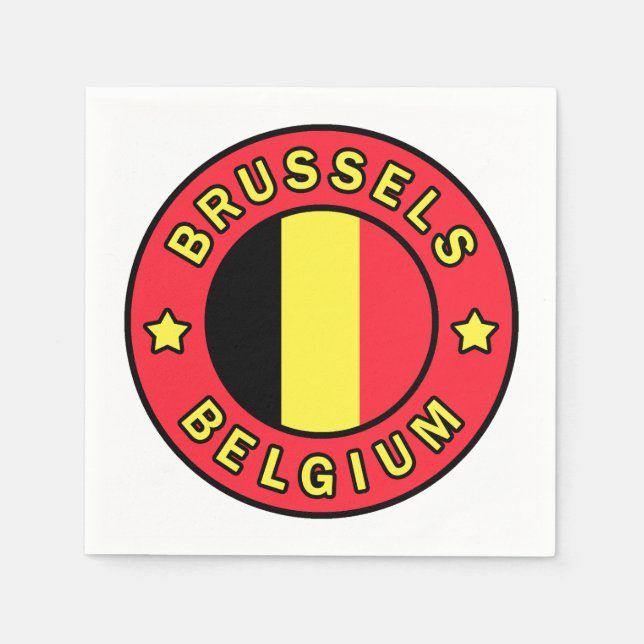 Guardanapo De Papel Bruxelas Bélgica (Frente)
