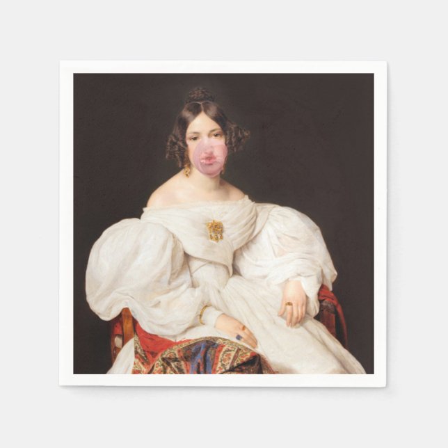 Guardanapo De Papel Bubble Gum Diva (Frente)