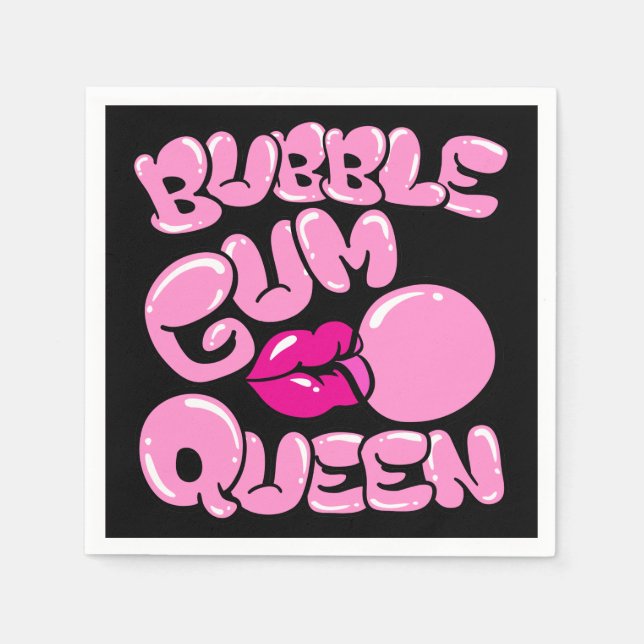 Guardanapo De Papel Bubble Gum Queen (Frente)
