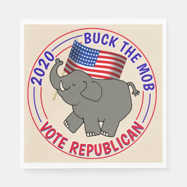 Guardanapo De Papel Buck The Mob Vote Partido Eleitoral GOP Napkins (Frente)