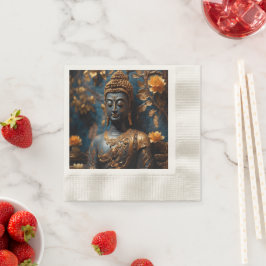 Guardanapo De Papel Buddha Coinhada Cocktail Ecru Papel Napkins