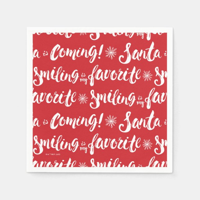 Guardanapo De Papel Buddy, o Elf | Sorrir é o meu padrão favorito (Frente)