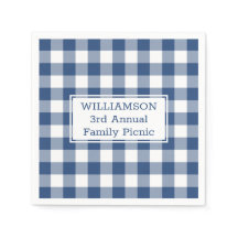 Búfalo Branco Azul Verifique seu nome Picnic Famíl