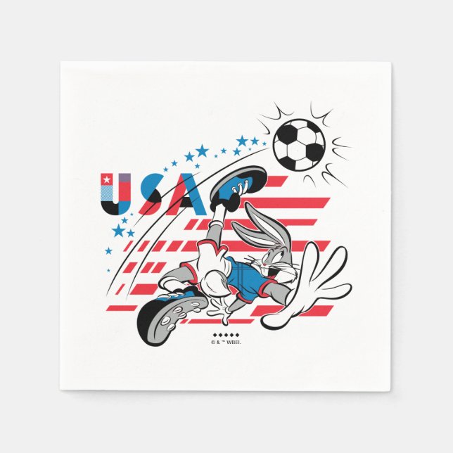 Guardanapo De Papel BUGS BUNNY™ Team USA Soccer Graphic (Frente)