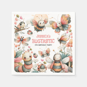 Guardanapo De Papel BUGTÁSTICO Insetos Whimsical Kids Festa de anivers